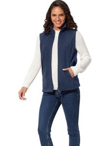 WITT WEIDEN Kamizelka polarowa w kolorze granatowym rozmiar: 50. Niebieskie kamizelki WITT WEIDEN, bez wzorów, z polaru, bez kołnierzyka, bez ramiączek, bez kaptura. Za 26,99 zł.