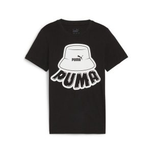 Puma Koszulka Ess+ Mid 90S Graphic 67972001. Czarne bluzki Puma, s, bez wzorów, sportowe, bez kołnierzyka, bez ramiączek. Za 60,99 zł.