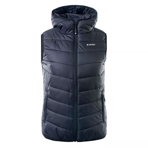 Kamizelka damska pikowana Hi-Tec Lady Solnis - czarna, Rozmiar S. Czarne kamizelki Hi-tec, na jesień, s, bez wzorów, bez kołnierzyka, bez ramiączek, bez kaptura. Za 134,99 zł.