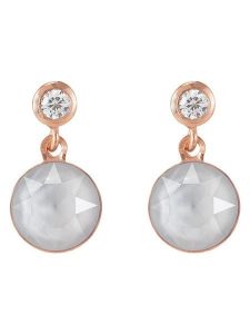 COEUR DE LION Pozłacane kolczyki-wkrętki z kryształami Swarovski rozmiar: onesize. Białe kolczyki COEUR DE LION, z kryształem, pozłacane. Za 130,99 zł.