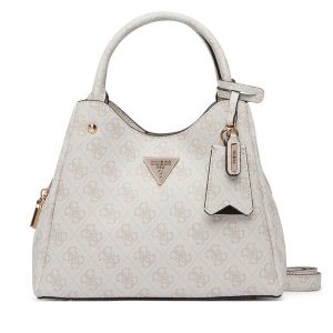 Torebka Guess. Białe kuferki Guess, z aplikacjami, bez dodatków. Za 634,99 zł.