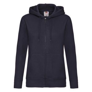 Kurtka Dresowa Z Kapturem Lady Fit Dla Kobiet. Niebieskie kurtki FRUIT OF THE LOOM, l, bez wzorów, z dresówki, z kapturem. Za 131,99 zł.