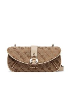 Guess Torebka Jessa HWJG83 62200 Beżowy. Brązowe torebki klasyczne Guess, z aplikacjami, z materiału, bez dodatków. Za 659,99 zł.