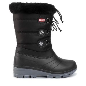 Śniegowce Olang. Czarne buty zimowe Olang, bez obcasa, bez zapięcia. Za 339,99 zł.