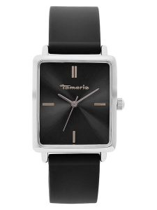 Tamaris Zegarek kwarcowy w kolorze srebrno-czarnym rozmiar: onesize. Czarne, analogowe zegarki Tamaris. Za 108,99 zł.