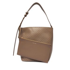 Torebka Calvin Klein. Brązowe torebki klasyczne Calvin Klein, bez wzorów, bez dodatków. Za 529,99 zł.