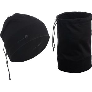 Czapka termiczna Artengo wielofunkcyjna. Czarne czapki ARTENGO, bez wzorów, z dzianiny, sportowe. Za 24,99 zł.