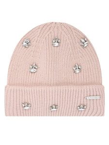 Guess Czapka AW5198 POL01 Różowy. Czerwone czapki Guess, z aplikacjami, z materiału. Za 149,99 zł.