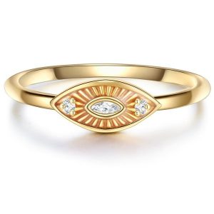 Glanzstücke München Srebrny pierścionek srebro wysokiej próby Cyrkonia żółte złoto Pierścionki 1 ct Damski. Szare pierścionki Glanzstücke München, z cyrkonią, srebrne. Za 199,99 zł.