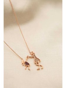 Lodie Silver Srebrny naszyjnik z elementem ozdobnym - dł. 43 cm rozmiar: onesize. Szare naszyjniki Lodie Silver, z cyrkonią, srebrne. Za 65,99 zł.