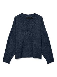 ONLY Sweter w kolorze granatowym rozmiar: L. Niebieskie swetry oversize ONLY, l, bez wzorów, bez ramiączek. Za 127,35 zł.