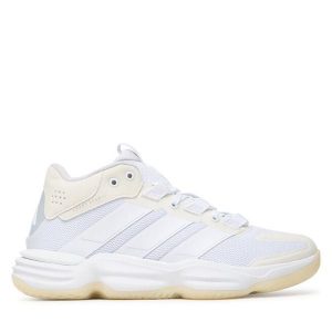 Buty halowe adidas. Białe buty sportowe ADIDAS, bez wzorów, bez zapięcia. Za 479,99 zł.