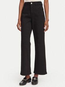 Marella Jeansy Fuxia 2625136061 Czarny Wide Leg. Czarne jeansy Marella, bez wzorów, z bawełny. Za 534,99 zł.
