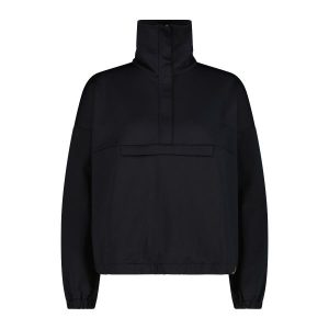 Damski sweter 1/2 zip CMP. Czarne swetry klasyczne CMP, bez kołnierzyka. Za 323,50 zł.