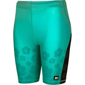 Legginsy krótkie do biegania damskie EXTREME HOBBY 1/3 FLOWERS. Szare legginsy EXTREME HOBBY, bez wzorów, z dzianiny, krótkie. Za 169,00 zł.