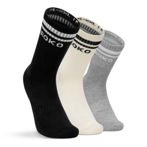 Skarpetki sportowe trójpak Fitness Siroko Tribe. Czarne skarpetki SIROKO, bez wzorów, z tkaniny. Za 50,00 zł.