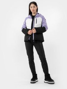 4F Spodnie narciarskie damskie XL. Czarne spodnie sportowe 4f, xl, bez wzorów, z materiału, narciarskie. Za 399,99 zł.