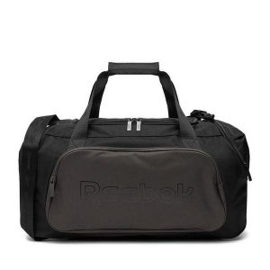 Torba sportowa Reebok. Czarne torby podróżne i sportowe Reebok, bez wzorów. Za 179,99 zł.
