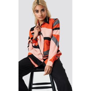 Trendyol Koszula z nadrukiem - Orange,Multicolor. Koszule marki Trendyol. W wyprzedaży za 70,97 zł.