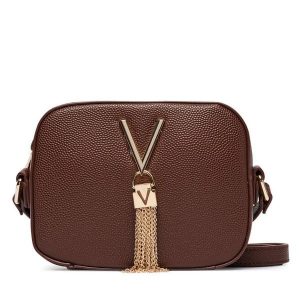 Torebka Valentino. Brązowe listonoszki Valentino, bez wzorów, bez dodatków. Za 329,99 zł.