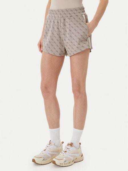 Guess Szorty sportowe V6GD02 K2959 Beżowy Regular Fit. Brązowe spodenki sportowe Guess, m, z aplikacjami, z syntetyku. Za 294,99 zł.