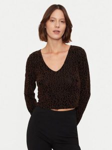 Noisy May Bluzka Gilly 27032016 Czarny Slim Fit. Czarne bluzki Noisy may, l, bez wzorów, z syntetyku, bez kołnierzyka, bez ramiączek. Za 59,99 zł.