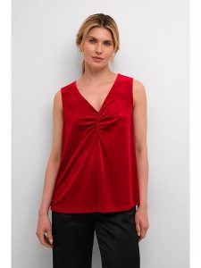 Cream Top "Ativa" w kolorze czerwonym rozmiar: L. Czerwone topy Cream, l, bez wzorów, bez kołnierzyka, bez ramiączek. Za 78,28 zł.