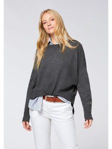 Polo Sylt Wełniany sweter w kolorze antracytowym rozmiar: L. Czarne swetry oversize Polo Sylt, l, bez wzorów, z wełny, bez ramiączek. Za 197,63 zł.