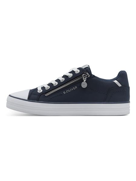 S.Oliver Sneakersy w kolorze granatowym rozmiar: 39. Niebieskie trampki s.Oliver, bez wzorów, bez zapięcia. Za 172,49 zł.