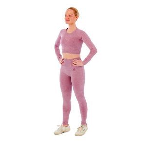 Damski zestaw sportowy Xtreme - legginsy sportowe + sportowy Croptop - Różowy. Czerwone legginsy XTREME SOCKSWEAR, bez wzorów. Za 186,99 zł.