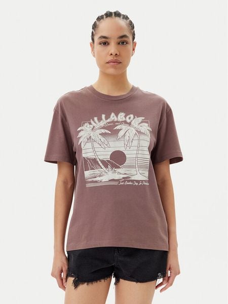 Billabong T-Shirt Sweet Escape EBJZT00419 Brązowy Relaxed Fit. Brązowe t-shirty Billabong, s, bez wzorów, z bawełny, bez kołnierzyka, bez ramiączek. Za 99,99 zł.
