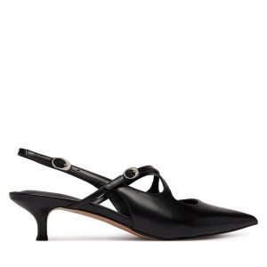 Czółenka Guess. Czarne czółenka Guess, z aplikacjami, bez obcasa, bez zapięcia. Za 549,99 zł.