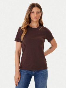 JOOP! T-Shirt 58 254JE58Tori 30048474 Brązowy Slim Fit. Brązowe t-shirty JOOP!, bez wzorów, z bawełny, bez kołnierzyka, bez ramiączek. Za 269,99 zł.