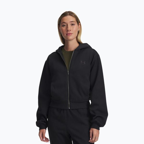 Bluza Under Armour Icon Vida Fleece FZ. Czarne bluzy Under Armour, bez wzorów, bez kaptura. Za 249,99 zł.
