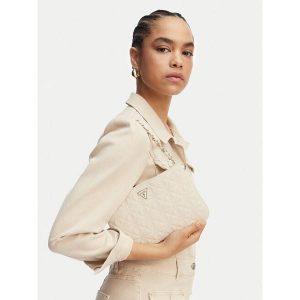 Torebka Guess. Brązowe torebki klasyczne Guess, z aplikacjami, bez dodatków. Za 544,99 zł.