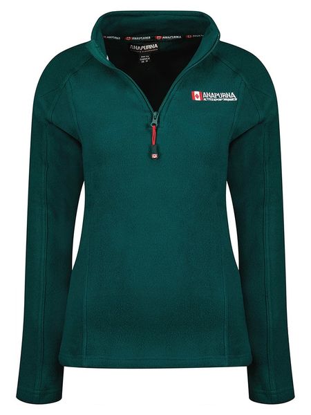 ANAPURNA Bluza polarowa "Tonneau" w kolorze zielonym rozmiar: S. Zielone bluzy ANAPURNA, s, bez wzorów, z polaru, bez kaptura. Za 90,95 zł.