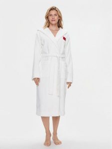 Hugo Szlafrok 50502744 Biały. Białe szlafroki Hugo, xl, bez wzorów, z bawełny, bez kaptura. Za 379,99 zł.