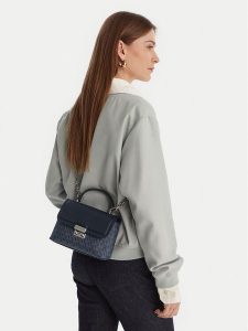 MICHAEL Michael Kors Torebka 32R6S2RC0B Granatowy. Niebieskie torebki klasyczne MICHAEL Michael Kors, bez wzorów, ze skóry, bez dodatków. Za 685,99 zł.