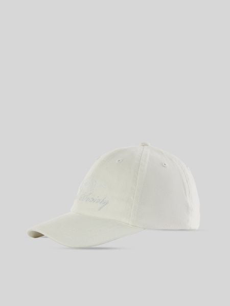 4F Czapka z daszkiem strapback damska - kremowa S/M (58cm). Białe czapki 4f, bez wzorów, z bawełny, sportowe. Za 69,99 zł.