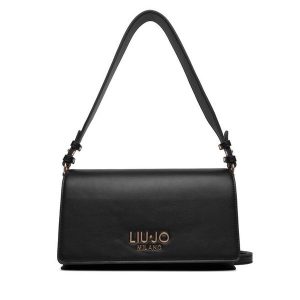 Torebka Liu Jo. Czarne torebki klasyczne Liu Jo, bez wzorów, bez dodatków. Za 499,99 zł.