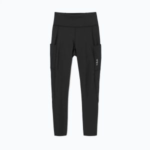 Legginsy do biegania damskie Rab Talus Tights. Czarne legginsy RAB, bez wzorów, z materiału, długie. Za 389,99 zł.