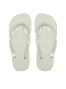 Calvin Klein Japonki Flatform Flip Flop Met Tpu HW0HW03120 Błękitny. Niebieskie klapki Calvin Klein, bez wzorów, z syntetyku, bez obcasa. Za 189,99 zł.