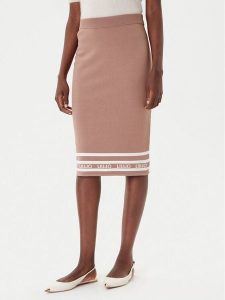 Liu Jo Sport Spódnica ołówkowa TF5217 MS63L Brązowy Regular Fit. Brązowe spódnice Liu Jo Sport, l, bez wzorów, z syntetyku, sportowe. Za 499,99 zł.