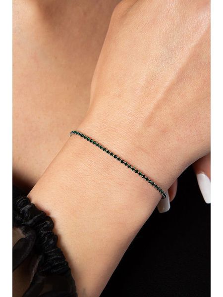 Lodie Silver Bransoletka z cyrkoniami rozmiar: onesize. Szare bransoletki Lodie Silver, z cyrkonią, metalowe. Za 35,45 zł.