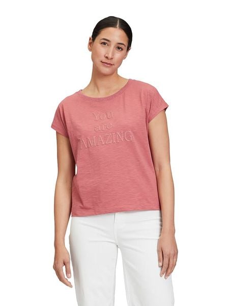 CARTOON Koszulka w kolorze jasnoróżowym rozmiar: 38. Różowe bluzki Cartoon, bez wzorów, z bawełny, bez kołnierzyka, bez ramiączek. Za 48,16 zł.