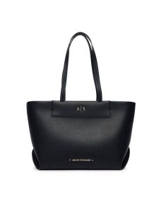 Armani Exchange Torebka XW001538 AF26447 UC001 Czarny. Czarne shopper bag Armani Exchange, bez wzorów, ze skóry, bez dodatków. Za 654,99 zł.