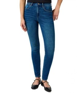 DAMSKIE SPODNIE WRANGLER HIGH SKINNY VINTAGE WORN 112355297. Rurki Wrangler, z jeansu. Za 229,99 zł.