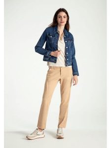 More & More Spodnie chino w kolorze beżowym rozmiar: 38. Brązowe chinosy More & More, bez wzorów. Za 113,99 zł.