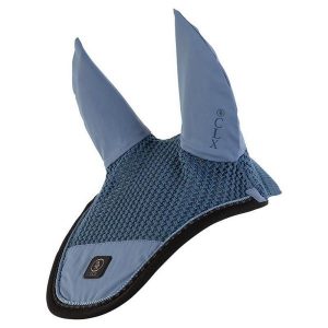 Czapka dla konia BR Equitation CLX. Niebieskie czapki BR, bez wzorów, z bawełny, eleganckie. Za 126,15 zł.
