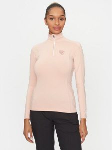 Rossignol Bluza techniczna Classique RLMWL08 Różowy Slim Fit. Czerwone bluzy Rossignol, na zimę, xl, bez wzorów, z syntetyku, bez kaptura. Za 329,99 zł.